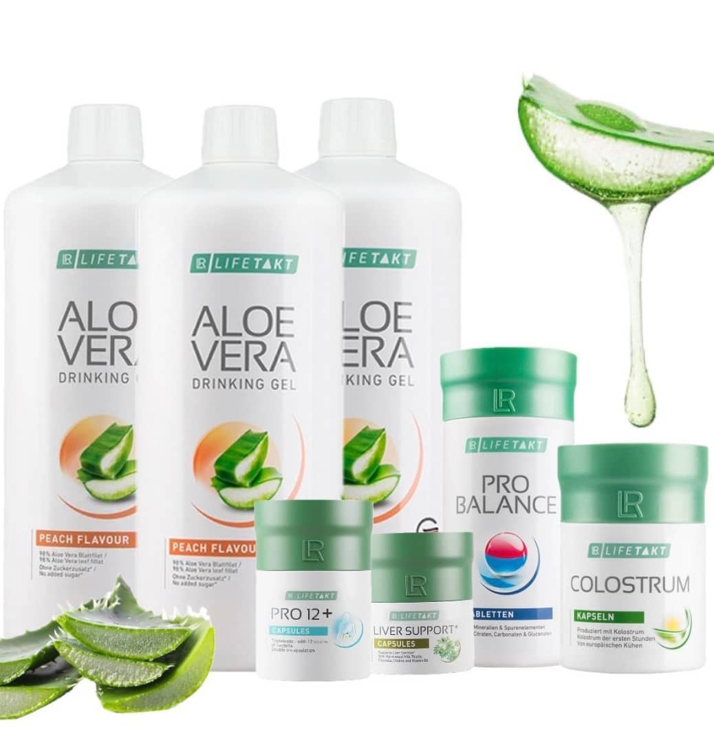 gel à boire, probiotiques, soutien du foie et colostrum.